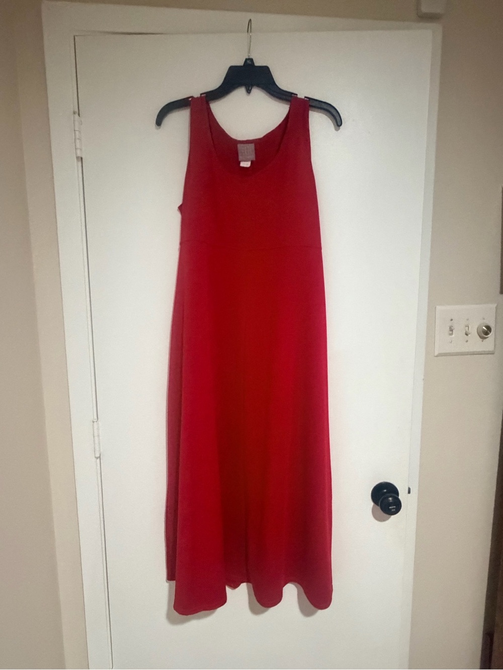 Women's Sleeveless Red Maxi Dress